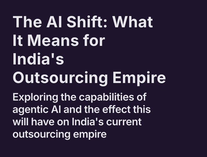 The AI Shift: What It Means for India's Outsourcing Empire